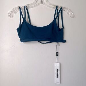 Bromelia Navy Blue Brasilia Bikini Top XS NWT